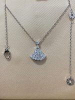 Bvlgari Full Rhinestone Skirt Pendant Necklace - Image 6