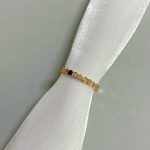Chaumet Bee My Love Honeycomb Ring, Full/Alternating CZ, Gold/Rose Gold/Silver Tone - Image 3