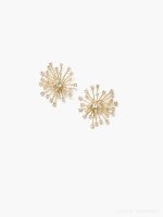 Chanel Full Pave Crystal Firework Stud Earrings, Gold / Silver Tone - Image 9