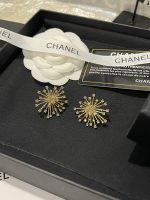 Chanel Full Pave Crystal Firework Stud Earrings, Gold / Silver Tone - Image 15