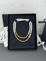 Chanel 26B Gold Bead & Faux Pearl Long Necklace, Sweater Chain Design - Image 3