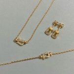 FRED Force 10 Full Rhinestone Horseshoe Clasp Design, Gold / Silver Tone, Necklace/ Bracelet /Stud Earring