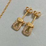 FRED Force 10 Full Rhinestone Horseshoe Clasp Design, Gold / Silver Tone, Necklace/ Bracelet /Stud Earring - Image 2