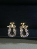 FRED Force 10 Full Rhinestone Horseshoe Clasp Design, Gold / Silver Tone, Necklace/ Bracelet /Stud Earring - Image 16