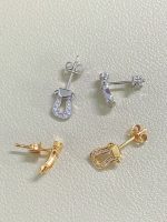 FRED Force 10 Full Rhinestone Horseshoe Clasp Design, Gold / Silver Tone, Necklace/ Bracelet /Stud Earring - Image 17