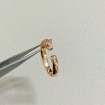 Panthère de Cartier Open Ring, Gold/Silver/Rose-Gold Tone with Simulated Diamonds
