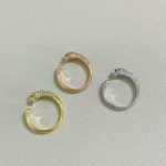 Panthère de Cartier Open Ring, Gold/Silver/Rose-Gold Tone with Simulated Diamonds - Image 4