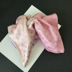 LV Style Ombre Monogram Small Square Scarf (Silky Satin Hair Band & Bag Charm) - Image 3