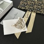 Dior Vintage Silver Safety Pin Brooch with Eiffel Tower & Arc de Triomphe Charms (Faux Pearl Dangles) - Image 2