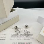 TranslunaR Winking Bow Rhinestone Silver Tone Stud Earrings / Rings / Necklaces - Image 2
