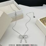 TranslunaR Winking Bow Rhinestone Silver Tone Stud Earrings / Rings / Necklaces - Image 5