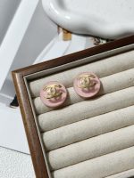 Chanel CC Logo Hemispherical Candy Color Resin Stud Earrings - Image 5