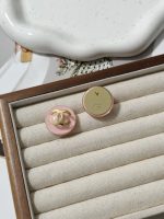 Chanel CC Logo Hemispherical Candy Color Resin Stud Earrings - Image 8