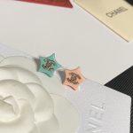Chanel Two-Tone Star Stud Earrings, Mismatched Colors - Image 2