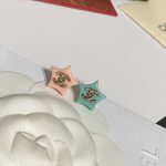 Chanel Two-Tone Star Stud Earrings, Mismatched Colors - Image 3