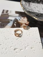 Fred New Horseshoe Buckle Enamel Hoop Earrings - Image 3