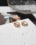 Fred New Horseshoe Buckle Enamel Hoop Earrings - Image 6