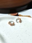 CHAUMET Torsade de Chaumet Collection Two-Tone Twisted Rope Diamond Hoop Earrings