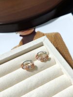 CHAUMET Torsade de Chaumet Collection Two-Tone Twisted Rope Diamond Hoop Earrings - Image 4