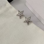 APM Vintage Engraved Five-pointed Star Pavé CZ Stud Earrings - Image 5