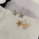 APM Vintage Engraved Five-pointed Star Pavé CZ Stud Earrings - Image 6