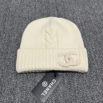 Chanel Minimalist Style Cable Knit Wool Beanie - Image 5
