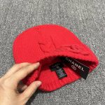 Chanel Minimalist Style Cable Knit Wool Beanie - Image 11