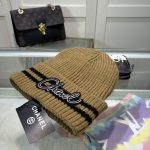 Chanel Colorblock Embroidered Logo Knit Beanie - Image 3
