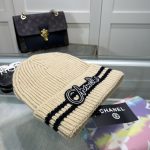 Chanel Colorblock Embroidered Logo Knit Beanie - Image 10