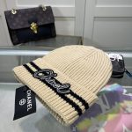 Chanel Colorblock Embroidered Logo Knit Beanie - Image 11