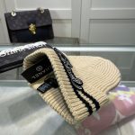 Chanel Colorblock Embroidered Logo Knit Beanie - Image 12