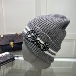 Chanel Colorblock Embroidered Logo Knit Beanie - Image 14