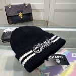 Chanel Colorblock Embroidered Logo Knit Beanie - Image 18
