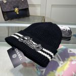 Chanel Colorblock Embroidered Logo Knit Beanie - Image 19