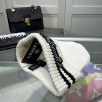 Chanel Colorblock Embroidered Logo Knit Beanie - Image 23