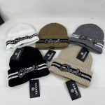 Chanel Colorblock Embroidered Logo Knit Beanie - Image 26