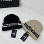 Chanel Colorblock Embroidered Logo Knit Beanie - Image 29