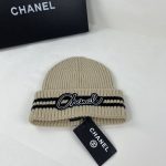 Chanel Colorblock Embroidered Logo Knit Beanie - Image 33