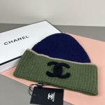 Chanel Colorblock CC Logo Wide Band Knit Beanie - Image 3