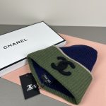 Chanel Colorblock CC Logo Wide Band Knit Beanie - Image 4