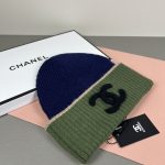 Chanel Colorblock CC Logo Wide Band Knit Beanie - Image 6