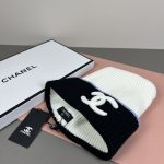 Chanel Colorblock CC Logo Wide Band Knit Beanie - Image 8