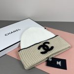 Chanel Colorblock CC Logo Wide Band Knit Beanie - Image 10