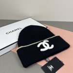 Chanel Colorblock CC Logo Wide Band Knit Beanie - Image 12