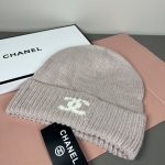 Chanel Pixelated CC Logo Ribbed Knit Beanie - Image 2