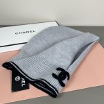 Chanel Knit Hooded Balaclava with CC Logo & Neck Warmer Detail - Image 5