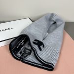 Chanel Knit Hooded Balaclava with CC Logo & Neck Warmer Detail - Image 8
