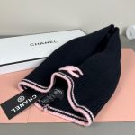 Chanel Knit Hooded Balaclava with CC Logo & Neck Warmer Detail - Image 10