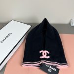 Chanel Knit Hooded Balaclava with CC Logo & Neck Warmer Detail - Image 11