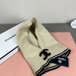 Chanel Knit Hooded Balaclava with CC Logo & Neck Warmer Detail - Image 13